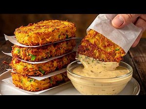 The Best Homemade Hash Browns! Easy, Crispy & Delicious! Family Dinner in 10 Minutes!