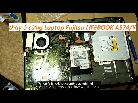 how to replace hard drive of laptop Fujitsu LIFEBOOK A574/K_ノートパソコン 富士通 LIFEBOOK A574/KのHDD交換方法