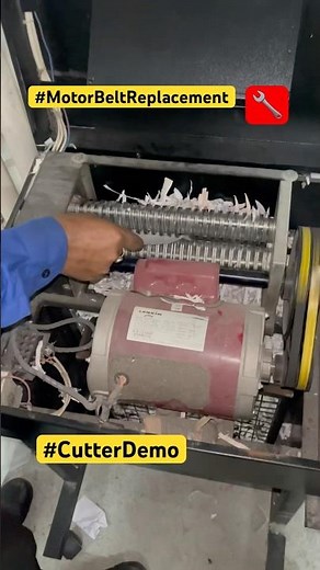 Paper Shredder Machine Working 🔧 | Cutter Demo After Motor Belt Replacement 📝