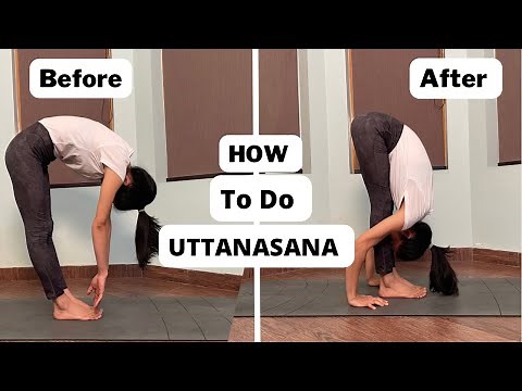 How to do Uttanasana ( Standing forward bend ) | Do Uttanasana with easy steps