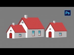 #Photoshop Tutorial - How to draw House in Photoshop
