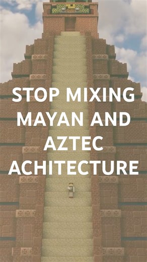 Maya vs. Aztec: Built in Minecraft ⛏️ #minecraft #shorts