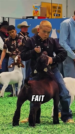 Ce gamin maitrise un bouc géant