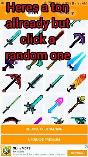 How to make a custom sword in MC