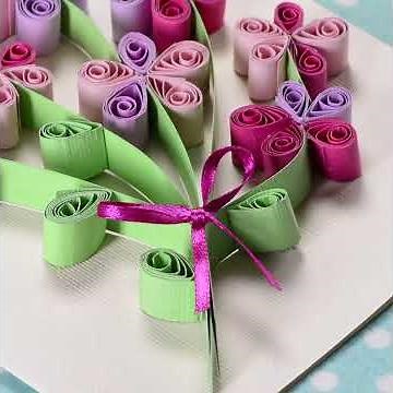 Manualidad Tarjeta de Filigrana para el Día de la Madre