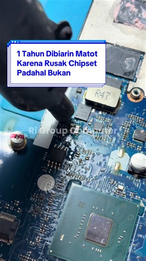 Ya bayangin ae setahun dibiarin karena masalah chipset, tapi karena rasa penasaran itu datang akhirnya memberanikan cek lagi dan hasilnya bukan chipset, kumaha barudak? #servicelaptop