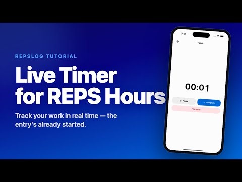 How to Track Real Estate Professional Hours with the Live Timer in REPSLog