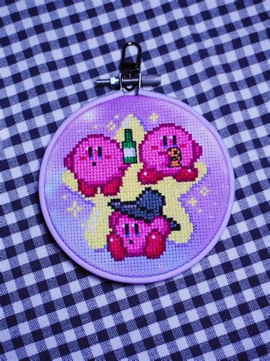 Kirby Korea Edition Cross Stitch Hoop: Nintendo, Anime Fan Gift - Etsy