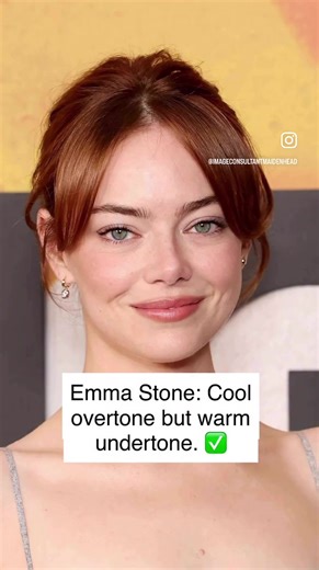 Emma Stone: What colours work for her best? 🔥 Emma is in the spring season and glows in warmer tones. @imageconsultantmaidenhead Visit my website to learn your undertone. #Armocromia #ColourAnalysis #imageconsultant #seasonalcolorpalette