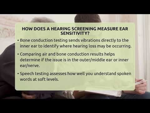 How Does A Hearing Screening Measure Ear Sensitivity? - Everyday Hearing Help