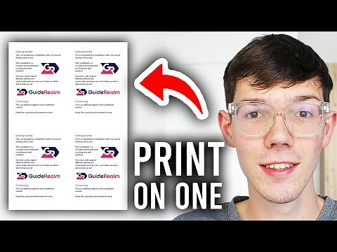 How To Print Multiple PDF Pages On 1 Page - Step By Step