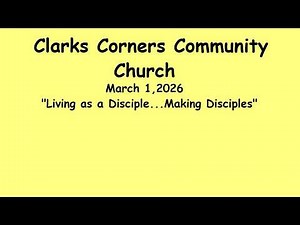 03/01/2026 Living as a Disciple...Making Disciples Part 1