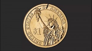 coin - usa dollar money bankruptcy economy finance - broken coin