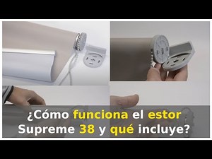 Supreme 38 roller blind system: Components and operation