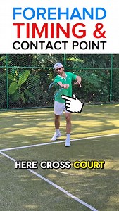 Filipe Teixeira on Instagram: "Fix Your Forehand Timing in Tennis (Do This on Contact!) #tennis #tennisforehand #forehand #shorts"