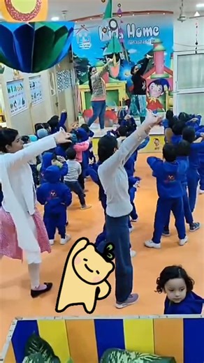Kidshome School on Instagram: "Morning stretching & exercise @healthyindia🌞"