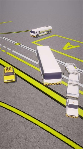 Airport ground vehicles low poly asset - work in progress 🚗🎮 #3d #blender #lowpoly #unity #asset