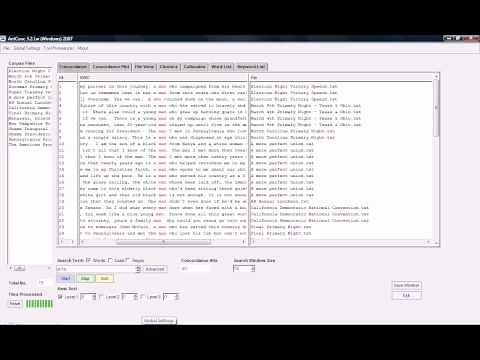 AntConc - Concordances and wildcards