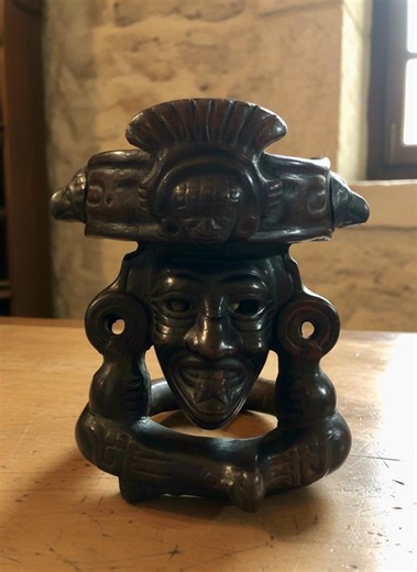 Aztec Huehueteotl- God of Fire and Time Clay Incense Burner - Etsy