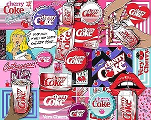Springbok Coca-Cola Cherry Coke 1000 Piece Jigsaw Puzzle for Adults - Unique Cut Pieces - Made in USA
