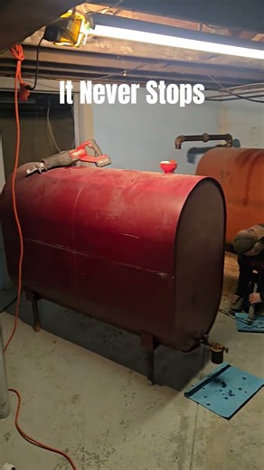 2-275gal oil tanks pumped/removed, new fill/vent, tigerloop.#boiler #hvaclife #hvac SUBSCRIBE