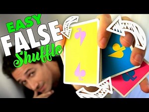 Easy FALSE Card Shuffling Trick with One Hand Tutorial