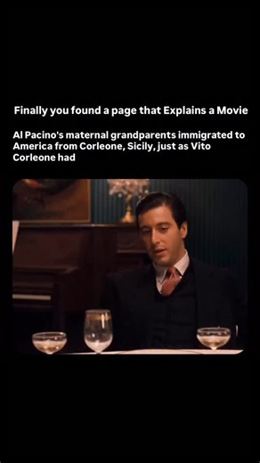 Explains a Movie on Instagram: "@explainsamovie turns every scroll into a film lesson! Francis Ford Coppola held improvisational rehearsal sessions that simply consisted of the main cast sitting down in character for a family meal. The actors and actresses couldn’t break character, which Coppola saw as a way for the cast to organically establish the family roles seen in the final film. Francis Ford Coppola insisted on the film being called “Mario Puzo’s The Godfather” rather than just “The Godfa