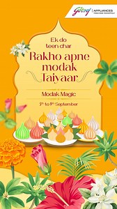 Our Modak Magic is now live from September 5th to 9th! Share your own modak recipes on your stories and in the comments with an image. Make sure to follow and tag us to participate. Show us your inner chef! All the best! ✨ Terms and Conditions apply : https://bit.ly/GATnC_ #Godrej #GodrejAppliances #ModakMagic #ContestAlert #GaneshChaturthiContest #ThingsMadeThoughtfully #SochKeBanayaHai | Godrej Appliances