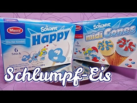 Schlumpf Eis am Stiel & Schlümpfe Eishörnchen für Kinder (Aldi Nord)