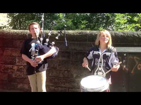Kirsty & Andrew's bagpipes & snare drum