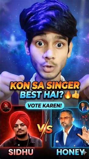 Sidhu Moose Wala vs Yo Yo Honey Singh Who is Best Singer? 🤔🔥 #youtubeshorts #viralvideo #shortvideo