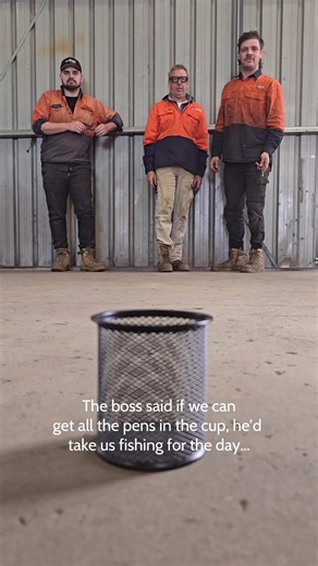 The boss said if we can get all three pens in the cup, we can knock off early and go fishing for the rest of the day… Plot twist: the boss is the one making sure the pens end up in the cup. Keen fisherman behaviour. 🎣 At Allroads, our crew work hard but also enjoy getting outdoors in our glorious Great Southern! 📍 65 Copal Road, Willyung WA 📞 (08) 9844 3883 ✉️ sales@allroads.com.au