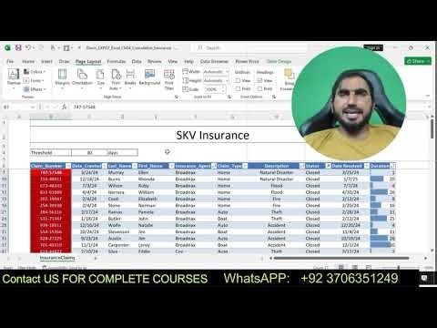 Exp22_Excel_Ch04_Cumulative - Insurance Claims 1.2 | Excel Chapter 4 Cumulative - Insurance Claims