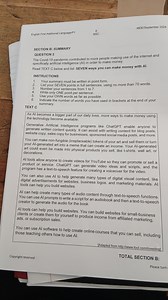 Read TEXT C below and list SEVEN ways you can make money with A... | Filo