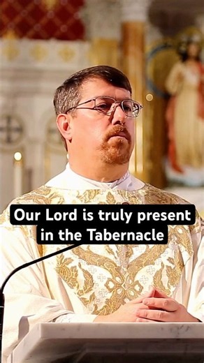 Fathers of Mercy - Our Lord is truly present in the Tabernacle #shorts