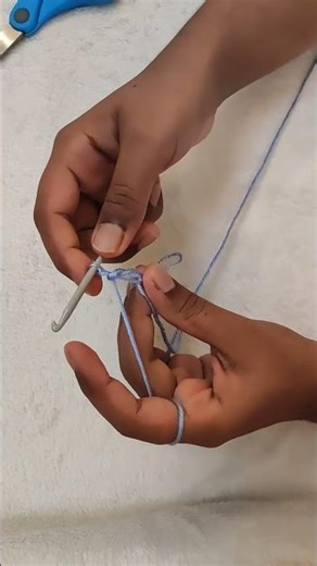 Easy way to make a magic loop Crochet magic loop #crochet #howtomakeamagicloop
