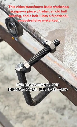 Genius DIY Rebar & Bearing Hack: Making a Precision Metal Slider