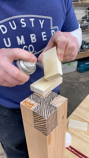 Dustin Mitchell on Instagram: "Using some @titebondproducts CA glue to attach some guide blocks to cut a table leg joint #woodworking #tools #woodwork #joinery"