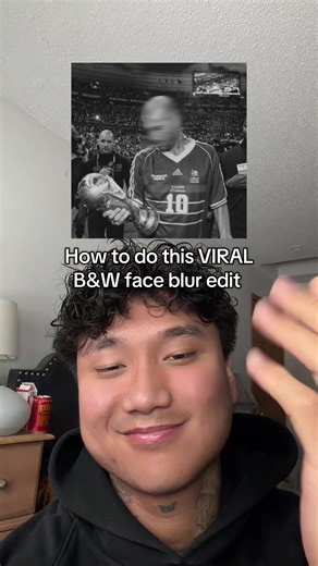 Viral B&W Face Blur Edit Tutorial