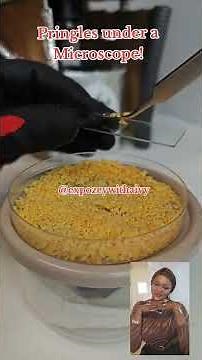 PRINGLES UNDER A MICROSCOPE! #bacteria #microscope