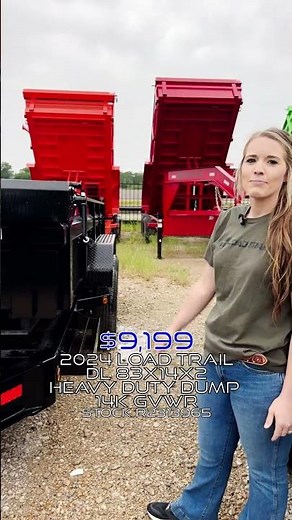 2024 Load Trail DL 83x14x2 Heavy Duty Dump Trailer with a 14K GVWR