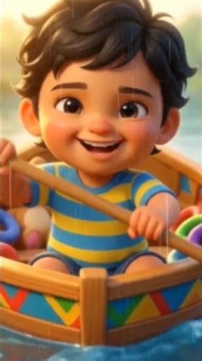 Baby Boat Song 🚣🌈 | Row Row Row Your Boat | Kids Rhymes