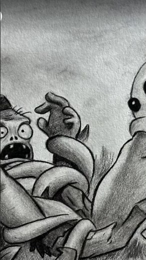 How to Draw PvZ: Zombie vs Vine! 🧟‍♂️🌱#plantsvszombies #pvz #drawingtutorial