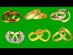 Wedding Ring green screen animation effects HD footages pack || chroma key wedding ring animations