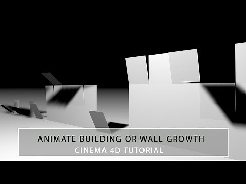 How to Animate The Construction of Building or Wall Growth in Cinema 4D