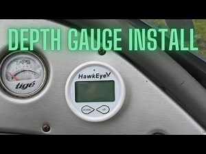 Hawkeye DepthTrax Depth Finder Install Tige 22V WakeBoard Boat