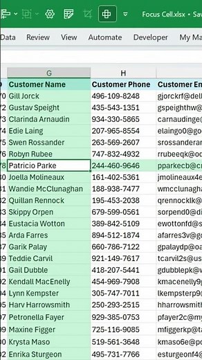 Focus Cell Feature in Excel | Boost Your Productivity with This Simple Trick!