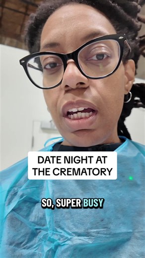 What’s the secret to a happy marriage? Dragging your spouse to the crematory to help you move your dead people. #marriage #death #watercremation #spirituality #datenight