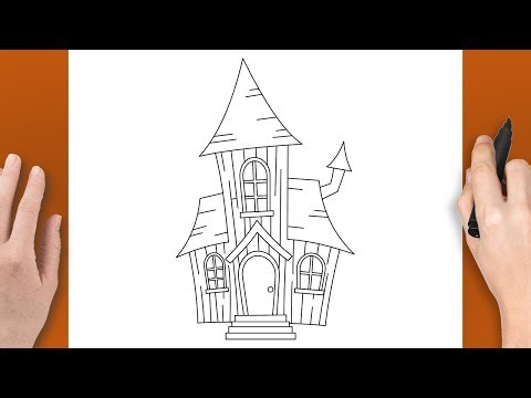 How to Draw a Spooky Haunted House | Easy Halloween Drawing for Beginners