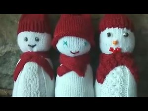 Speedy Snowman free machine knitting pattern